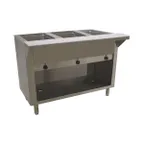 image of Advance Tabco HF-3E-240-BS 47" Electric Hot Food Table, (3) Open Wells 