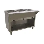 image of Advance Tabco HF-3G-LP-BS 47" Liquid Propane Hot Food Table, (3) Open Wells