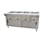 image of Advance Tabco HF-4E-120-DR 62" Electric Hot Food Table, (4) Open Wells 