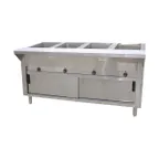 image of Advance Tabco HF-4E-240-DR 62" Electric Hot Food Table, (4) Open Wells 