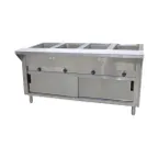 image of Advance Tabco SW-4E-240-DR 62" Electric Hot Food Table, (4) Sealed Wells