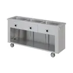 image of Piper Products 3HFSL 72" Elite 500 Slimeline Hot Food, (3) Sealed Wells