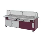 image of Piper Products R6-HF 96" Reflections Serving Counter, (6) Sealed Wells
