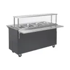 image of Vollrath T38730A 60" 2-Series Affordable Portable™ (4) Sealed Well Hot Food Station Deluxe