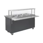 image of Vollrath T38770 60" 2-Series Affordable Portable™ (4) Sealed Well Hot Food Station Deluxe