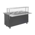 image of Vollrath T38945 60" 2-Series Affordable Portable™ (4) Sealed Well Hot Food Station Deluxe