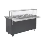 image of Vollrath T3894660 60" 2-Series Affordable Portable™ (4) Sealed Well Hot Food Station Deluxe