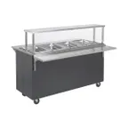 image of Vollrath T39730 60" 2-Series Affordable Portable™ (4) Sealed Well Hot Food Station Deluxe