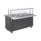 image of Vollrath T397702 60" 2-Series Affordable Portable™ (4) Sealed Well Hot Food Station Deluxe