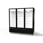image of Omcan USA 50125 - 78" Three-Section Merchandiser Refrigerator, 59.5 cu.ft, Steel, 115V, 6.9A