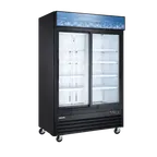 image of Omcan USA 59132 - 53" Merchandiser Refrigerator, 45 cu.ft, Sliding Glass Doors, 120V/60Hz