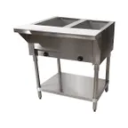 image of Advance Tabco HF-2G-NAT 31" Natural Gas Hot Food Table, (2) Open Wells