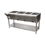 image of Advance Tabco HF-4G-NAT 62" Natural Gas Hot Food Table, (4) Open Wells
