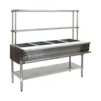 image of Eagle Group AWT4-NG-FM-X 63" Gas Hot Food Serving Counter, (4) Pan Capacity