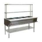 image of Eagle Group AWT4-NG-FM 63" Gas Hot Food Serving Counter, (4) Pan Capacity