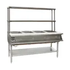 image of Eagle Group SHT3-120-FM-X 48" Sealed Well Hot Food Table, (3) Pan Capacity