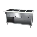image of NBR Equipment HT-4SW-240B 58" Hot Food Table Enclosed Open Storage Base, (4) Sealed Wells