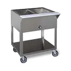 image of Tarrison TA-ST231 31" Mobile Serving Counter, (2) Wet Bain Marie Wells with Single Control
