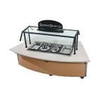 image of Vollrath 97330 81" 4-Series Signature Server® Curved (3) Sealed Well Hot Food Station Base