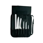 image of Dexter 20713 SofGrip 7‑Piece Cutlery Set, Black‑Handle, 3‑¼"–12" Steel Knives, - 7/Case