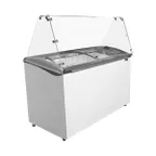 image of Ojeda USA 8 FLAVOR DIP 50" Ice Cream Dipping Cabinet w/ Curved Sneeze Guard