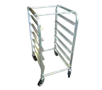 image of Omcan USA 13505 Aluminum Mobile Full Size End Load Pan Rack w/ (15) 18" x 26" Pan Capacity