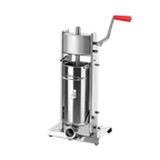 image of Omcan USA 13734 Elite Series Manual Vertical Sausage Stuffer, 11 lb Capacity, Stainless Steel, Gear Driven with Silicon Seal