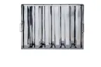 image of Omcan USA 34839 Stainless Steel Range Hood Filter, 20" H x 25" W, 2" Thick, for Commercial Kitchens