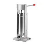 image of Omcan USA 44924 Elite Series All Stainless Steel Vertical Two-Speed Gear-Driven Manual Sausage Stuffer with 15 lb. Capacity