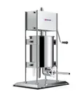 image of Omcan USA 47500 Manual Vertical Sausage Stuffer, 33 lbs Capacity, Stainless Steel, Gear Drive, Removable Cylinder