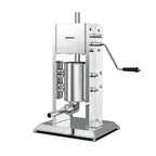 image of Omcan USA 47538 Manual Vertical Sausage Stuffer, 7 lbs Capacity, Stainless Steel, Gear Drive, Removable Cylinder