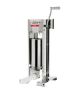 image of Omcan USA 47716 Trento Manual Sausage Stuffer, 11 lb Capacity, Stainless Steel, Vertical Direction
