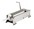 image of Omcan USA 48166 Trento Manual Sausage Stuffer, 22 lb Capacity, Stainless Steel, Horizontal Gear Drive