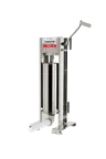 image of Omcan USA 48168 Trento Manual Sausage Stuffer, 18 lbs Capacity, Stainless Steel, Vertical & Horizontal Gear Drive