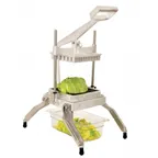 image of Omcan USA 49109 - Lettuce & Veggie Slicer, 1/2" Square Cut, 1/2" Scalloped Blades, Non-Skid Feet