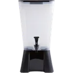 image of Omcan USA 81122 Juice & Beverage Dispenser - Single 20‑Qt Poly Tank, Black Base, Tap, NSF