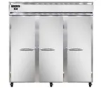 image of Continental Refrigerator 3RNPT-SD-GD 72" 3-Section Pass-Thru Refrigerator, 72 cu. ft., Solid & Glass Doors