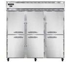 image of Continental Refrigerator 3RNSAPTHD-SD-GD 72" 3-Section Pass-Thru Refrigerator, 72 cu. ft., Top Mounted