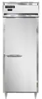 image of Continental Refrigerator DL1WE-PT-SD-GD 1-Section Heated Holding Cabinet, 22 cu ft, Stainless Steel Front, Glass Rear Door