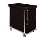 image of Forbes Industries 1112 Laundry Cart w/ 12 Bushel Capacity, Heavy Duty Black Cloth Bag