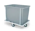 image of Forbes Industries 1179-B Steel Laundry Cart w/ 12 Bushel Capacity, Vinyl Bumper