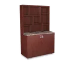 image of Forbes Industries 4437 Mobile Modular Mobile Back Bar w/ Himalayan Slate Countertop - 48"W x 24"D x 78"H