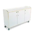 image of Forbes Industries 4882 Mobile Back Bar w/ (3) Locking Doors, 3-Sided Top - 72"W x 23"D x 40-1/2"H