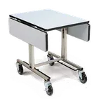 image of Forbes Industries 4962 Table 35½"L x 39½"W Tilt HPL Vinyl Edge 2 Tri‑Fold Leaves Casters W/ Brakes