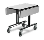 image of Forbes Industries 4971 Table, 35-1/2" x 39" Laminate Top, Epoxy Steel Frame, 2 Braked Casters