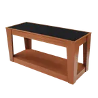 image of Forbes Industries 5200-6 Mobile Induction Table w/ Trend Glass/Stone Countertop - 30”W x 72”D x 36”H