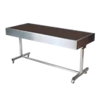 image of Forbes Industries 5220-8-H3 Mobile Induction Table w/ (3) Holding/Warming Units