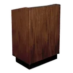 image of Forbes Industries 5916 Floor Podium w/ (2) Shelves, Wood Veneer 