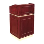 image of Forbes Industries 5918 Floor & Tabletop Combo Podium w/ (2) Back Open Sections