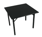 image of Forbes Industries 600-3030-### 600 Series Square Folding Table, 30" x 30", Laminate Surface, 30"H, Plywood Core, Black Vinyl Edge